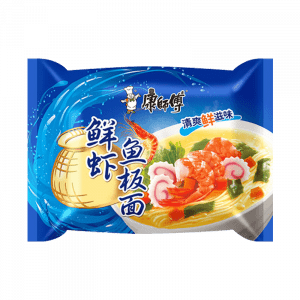 康师傅鲜虾鱼板面 98g