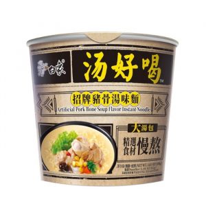 白象汤好喝招牌猪骨汤味桶装方便面108g